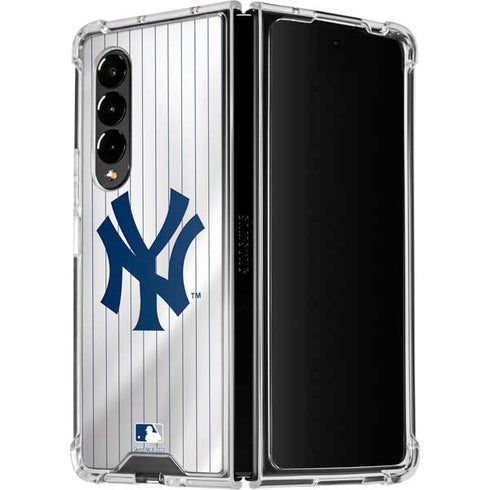 MLB New York Yankees Home Jersey Galaxy Z Fold4 5G Clear Case